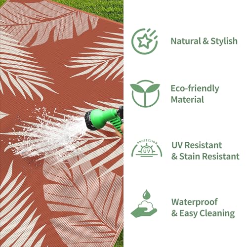 Outdoor Rug Waterproof Plastic Rugs for Patio