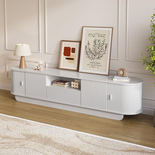 86.6'' Fluted TV Stand for 55