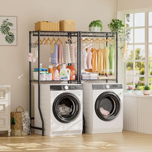Laundry Organizer Shelves Over the Washer and Dryer Storage Shelf