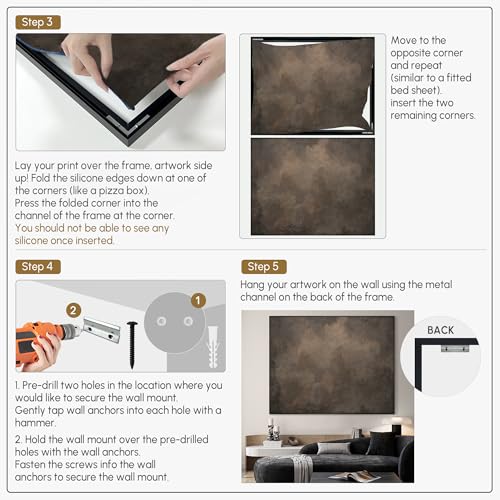 36"x46" Extra Large Framed Wall Art Neutral Cloudy Abstract Illustration