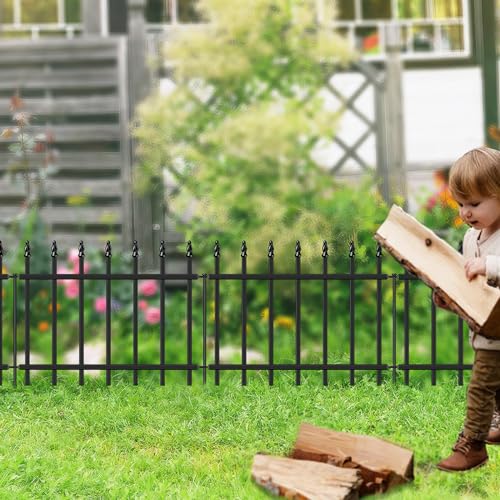 Decorative Metal Garden Fence 18" x 20'