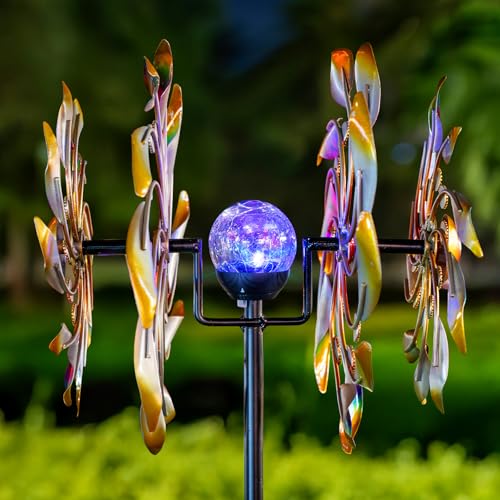 Solar Wind Spinners for Yard and Garden