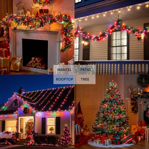 Red Christmas Lights Outdoor (200 Count)