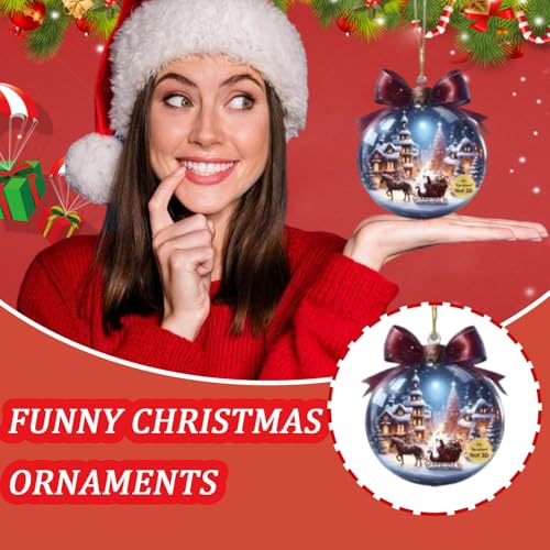 Mtruil Colourful Xmas Ball Shape Christmas Tree Hanging Ornaments 12 Pcs
