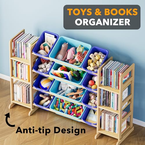 Toy Storage Organizer with 6 Shelves and 12 Bins (6 Count)