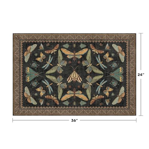Small Black Entryway Rug (6 Sq Ft)
