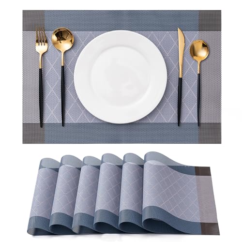 Placemats Set of 6 Washable Indoor (6 Count)