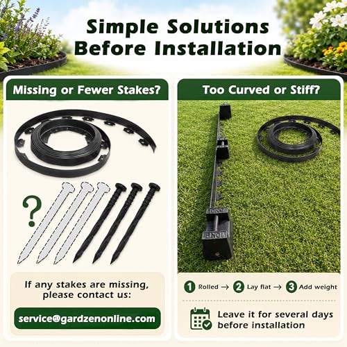 1.5" x100' Landscape Edging Kit with 120 Spikes