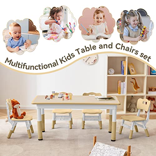 Kids Study Table and Chairs Set