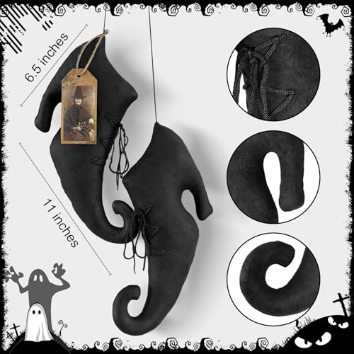 Vintage Halloween Decorations Hanging Ornaments for Wreath & Indoor Window Decorations (2 Count)