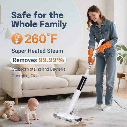 Steam Mop Detachable Handheld Steam Cleaner for Home