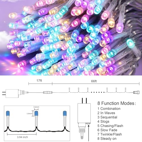 66ft Easter Decorative Mini Lights (200 Count)