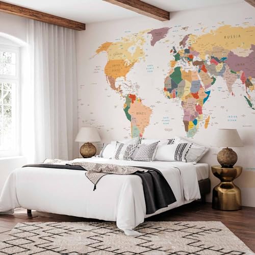 Premium Wall Mural World Map 177x124 in (9 Count)