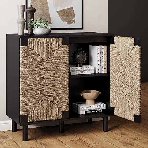 Beacon Accent Natural Sideboard Storage Cabinet TV Stand in Wire