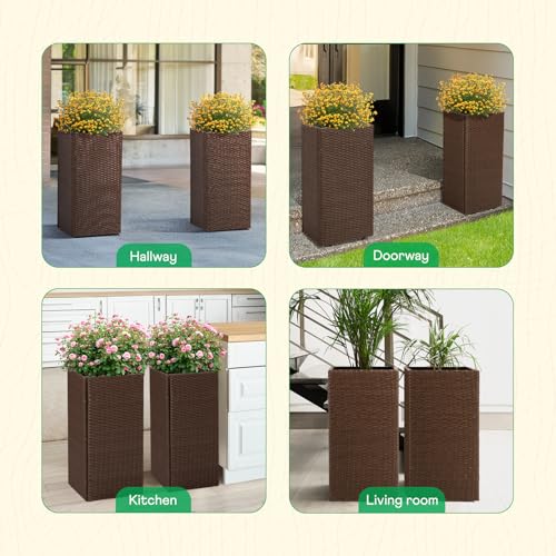 All Weather Wicker Planters