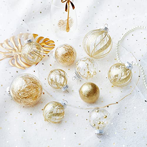Clear Christmas Ball Ornaments (24 Count)