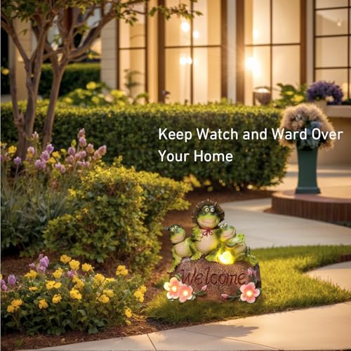 Frog Garden Statue Outdoor Decor