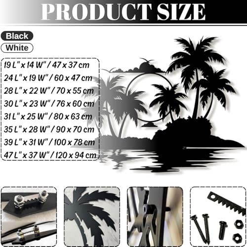 Palm Tree Metal Wall Art