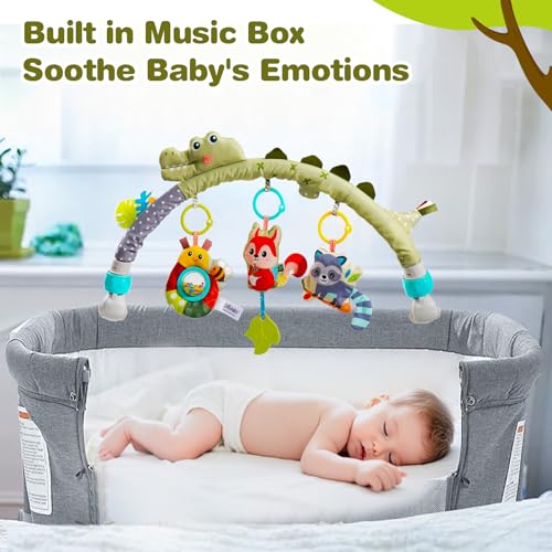 Bassinet Stroller Crib Mobile Toy for Baby 0