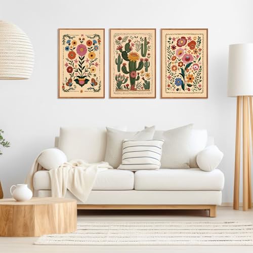 Vintage Flower Wall Art Canvas