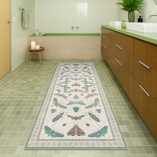 Washable Non Slip Bathroom Runner Rug 2x5 (10 Sq Ft)