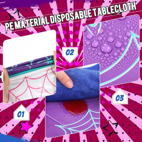3 Pack Spider Tablecloth Birthday Party (3 Count)