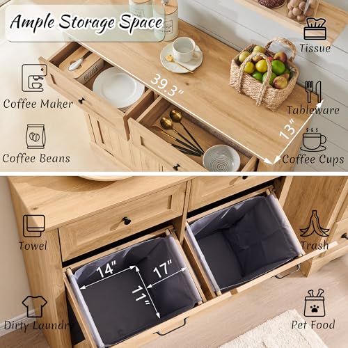 Double Tilt Out Laundry Hamper Cabinet
