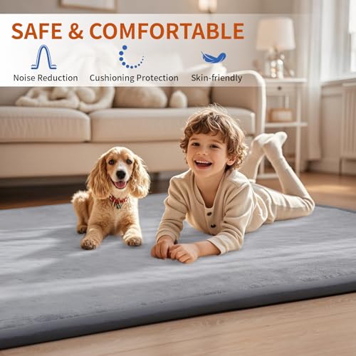 Baby Play Mat for Floor (64.5 Sq Ft)