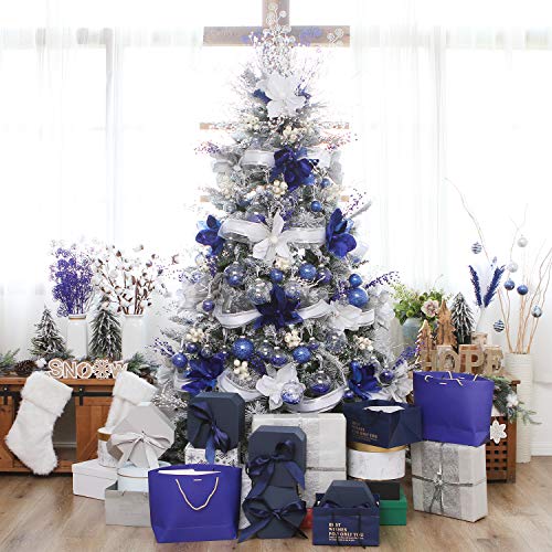 30 Pack Clear Christmas Ball Ornaments with Fillers (30 Count)