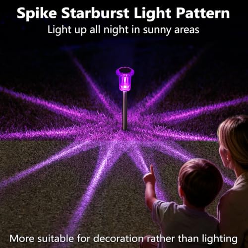 Solar Halloween Lights Outdoor 15 Pack Purple LED Halloween Decor (15 Count)