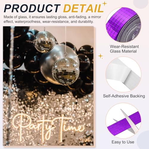 5x5mm Self Adhesive Mirrors Mosaic Tiles (3600 Count)