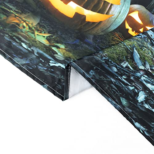 Halloween Tapestry Pumpkins Black Cat Dead Tree in Spooky Graveyard Full Moon Night with Witch Halloween Wall Hanging for Bedroom Living Room Dorm Decor 92.5x70.9 Inch