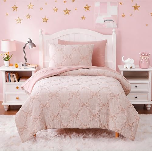 Twin Comforter Set with Sheets for Girls (5 Count)