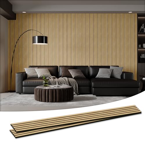 2 Pack 105.9" x 20.5" x 0.8" Acoustic Wall Panels Sound Absorbing (30.1 Sq Ft)
