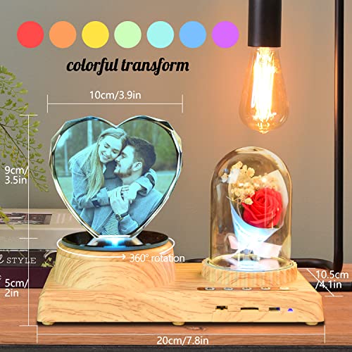 Personalized Heart Crystal Print with Your Photo