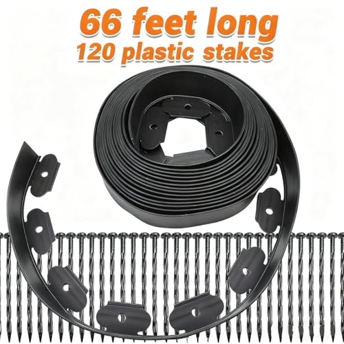 2" x 66FT Landscape Edging Kit with 120 Spikes