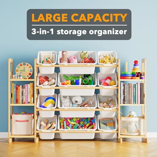 Toy Storage Organizer with 6 Shelves and 12 Bins (6 Count)