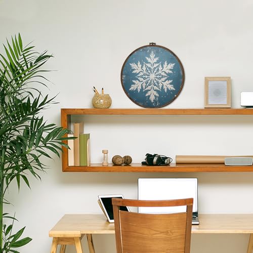 Winter Snowflake Christmas Wall Art Framed