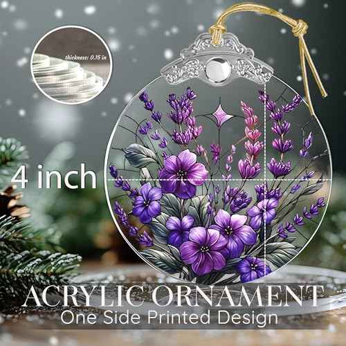 Purple Christmas Ornaments