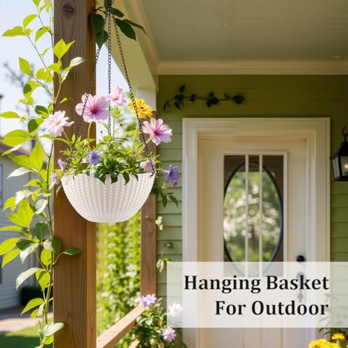 Hanging Planters 8 Inch & 10 Inch (4 Count)