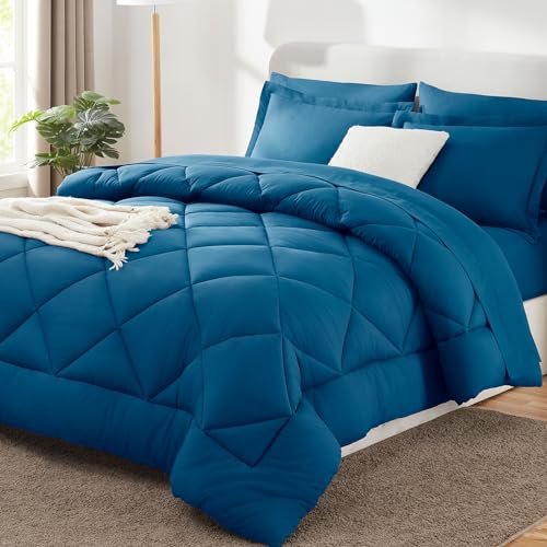 King Comforter Set 102"x90" Teal
