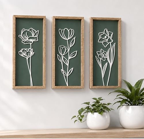 3d Green Wall Art