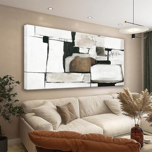 Abstract Canvas Art Wall Decor Modern Minimalist Home Decor Paintings Brown Grey Wall Art Prints Abstract Wall Art Line Art Bedroom Kitchen Office 20"×40"
