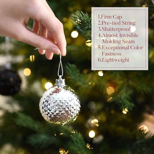 Christmas Tree Decorations Ornament Set for Fall Halloween Decor (50 Count)