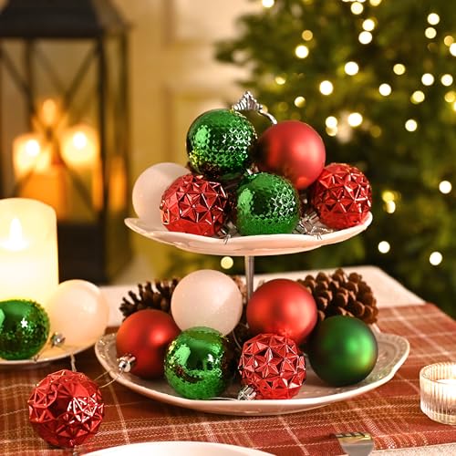 50ct Christmas Tree Decorations Ball Ornaments 2.36 Inches (50 Count)