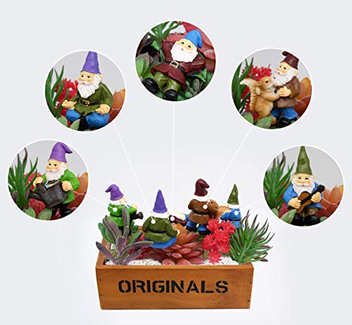 Garden Miniature Gnomes Set of 5PCS (5 Count)