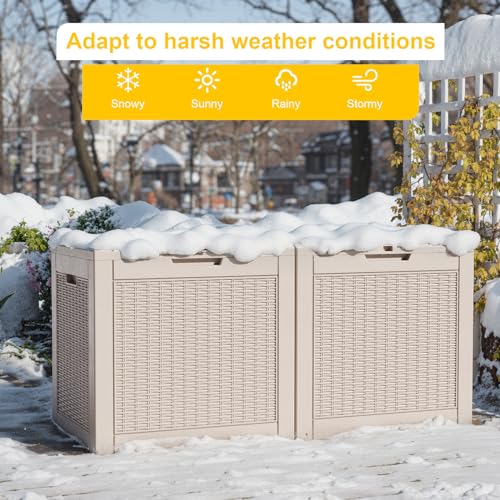 31 Gallon Deck Boxes Outdoor Waterproof