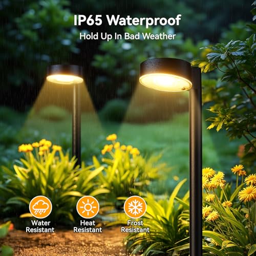 6 Pack Solar Pathway Lights Outdoor (6 Count)