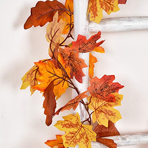 2 Pack Fall Garland Maple Leaf