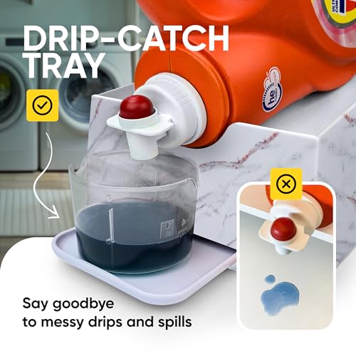 Liquid Laundry Detergent Dispenser Holder with Drip Tray